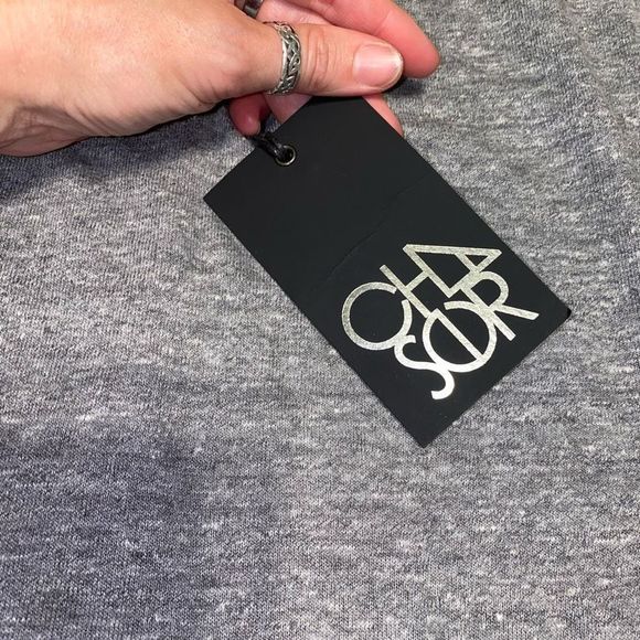 Chaser NWT Fluttery Strap Romper in Streaky Grey Size Medium, MSRP $98 - Picture 6 of 14